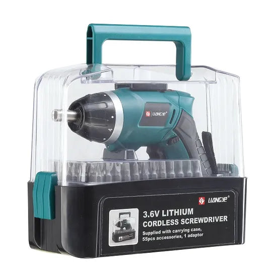 Battery Power Tools Factory Liangye 3.6V Cordless Torque Screwdriver Set