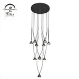 DLSS Lighting Black LED Small Hanging Lamp for Room