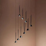DLSS Lighting Black LED Small Hanging Lamp for Room