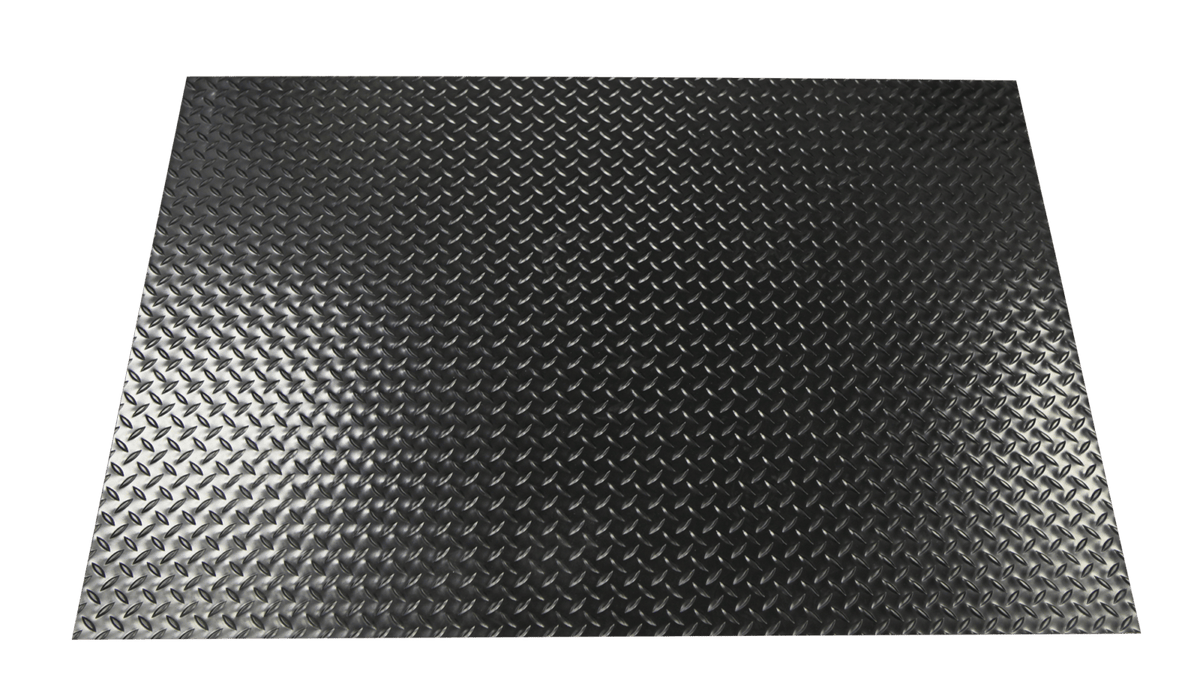 G-Floor Grill Mat, 47 x 32, Diamond Tread, Metallic Silver