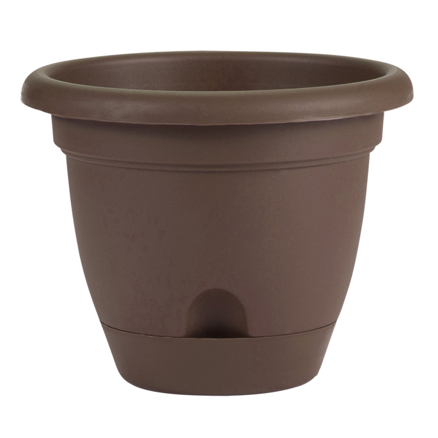 Bloem Lucca Self Watering Planter 14" Chocolate