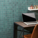 Bond Viridum Green 2x2 Matte Porcelain Mosaic Tile