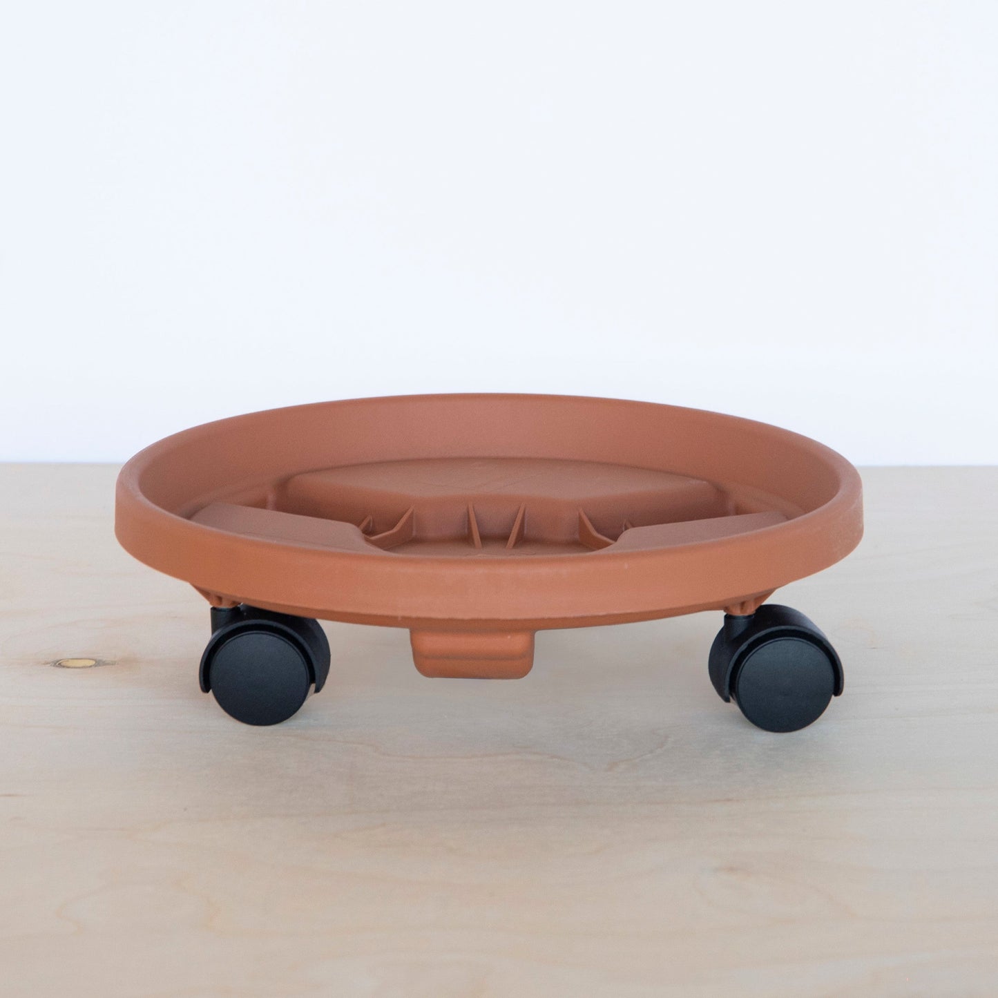 Bloem Rolling Plant Stand Caddie Saucer 16" Terra Cotta