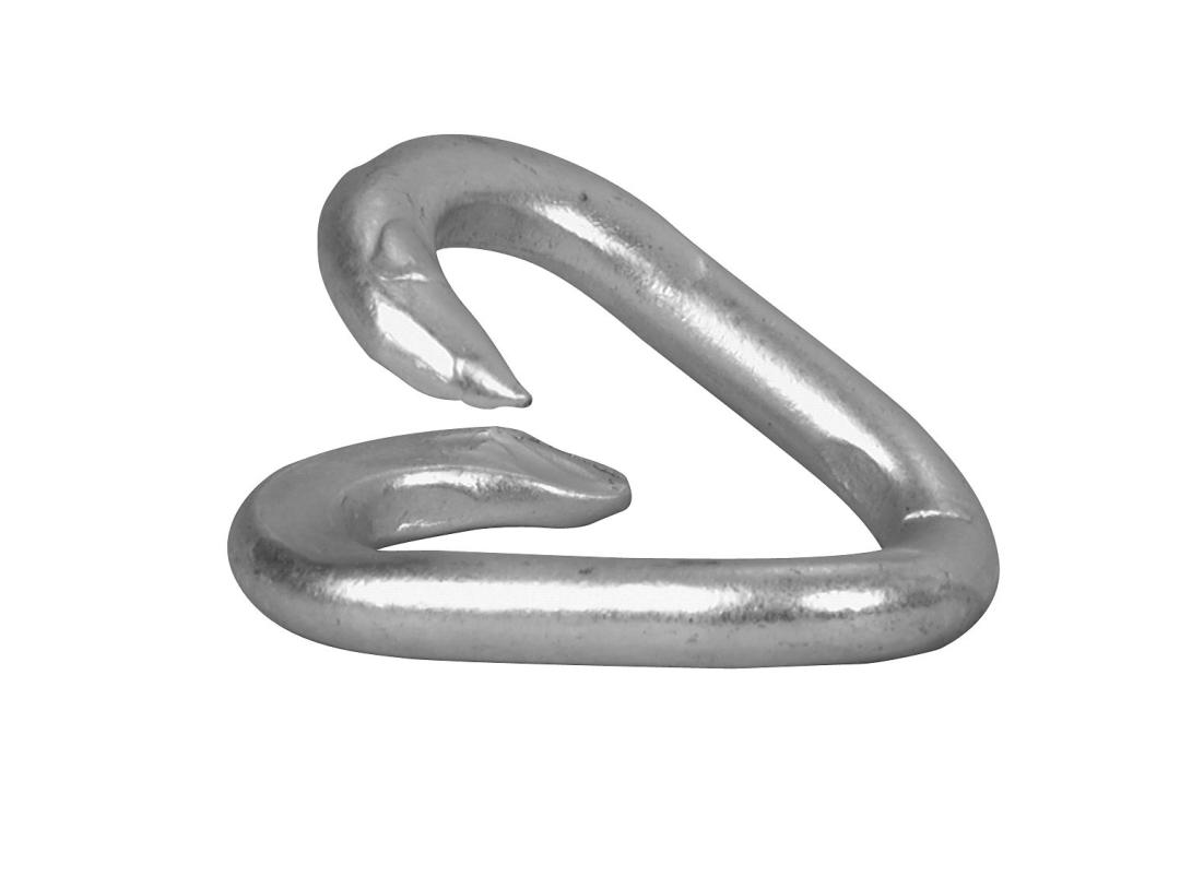 Campbell Zinc-Plated Low Carbon Steel Repair Lap Link, 1/4 in x 1-1/4 in, 400 lb WLL