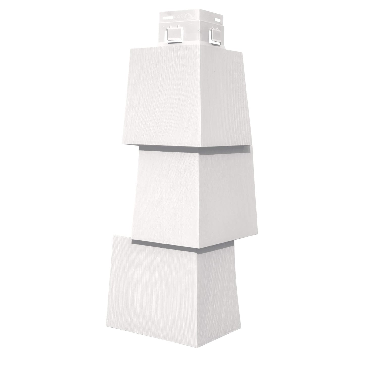 CertainTeed Cedar Impressions T5 Straight Edge Offset Mitered Corner Posts Colonial White