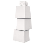 CertainTeed Cedar Impressions T5 Straight Edge Offset Mitered Corner Posts Colonial White