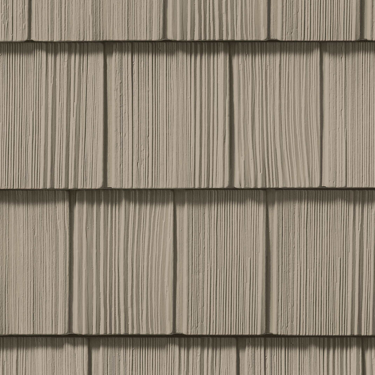 CertainTeed Northwoods S7 Straight Edge Rough Split Shake Vinyl Siding Natural Clay