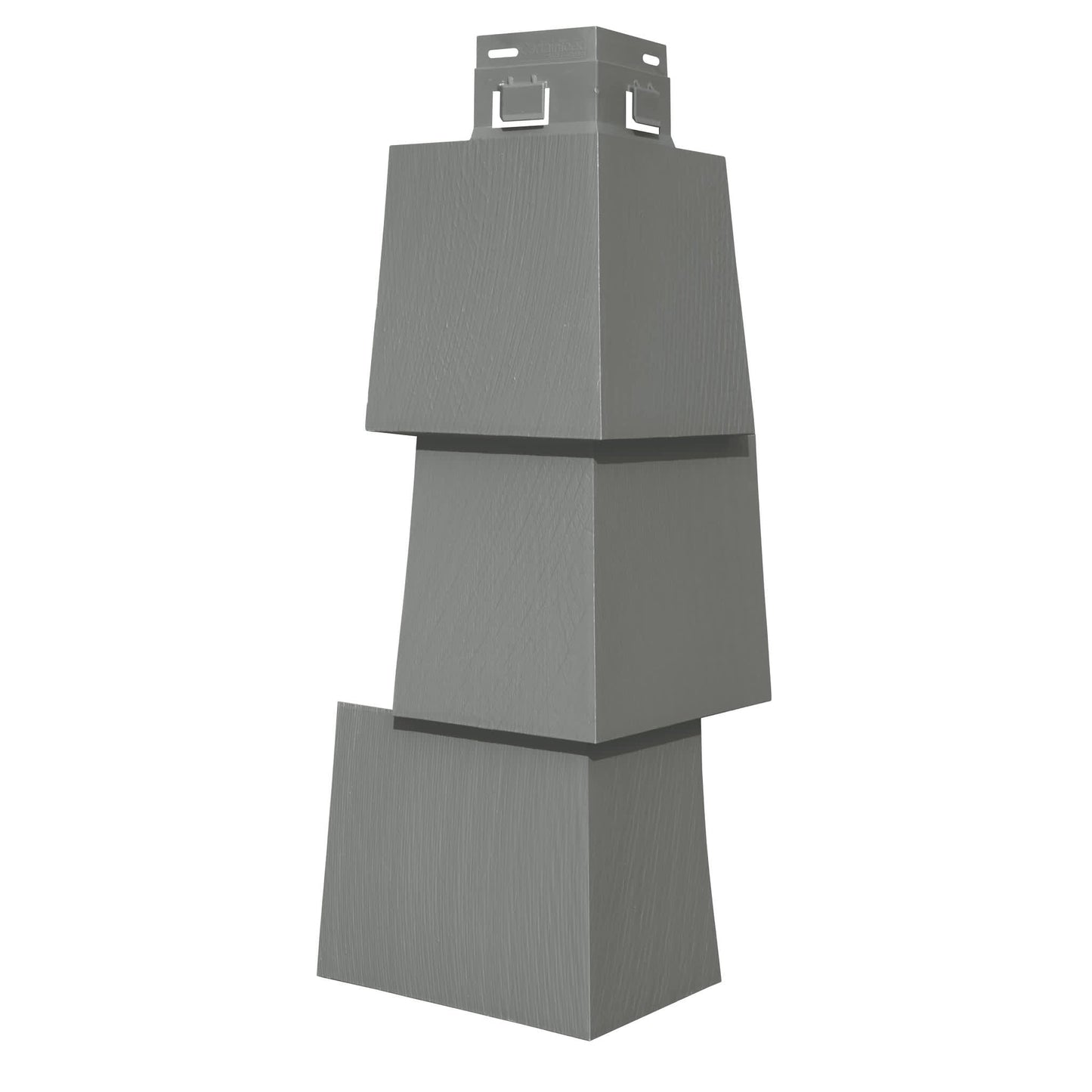 CertainTeed Cedar Impressions T5 Straight Edge Offset Mitered Corner Posts Charcoal Gray
