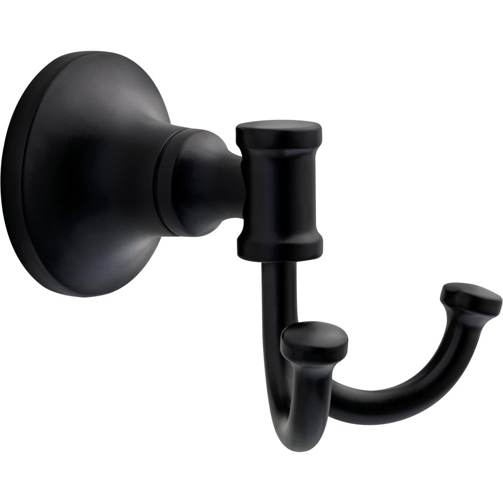 Delta Flynn Double Hook Towel Hook, Brushed Nickel Finish