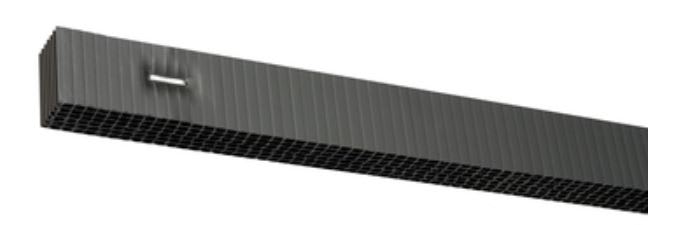 Cor-A-Vent S400 Strip Vent Black 4'