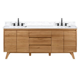 Avanity Coventry 72-in Gray Teak Bathroom Vanity Cabinet