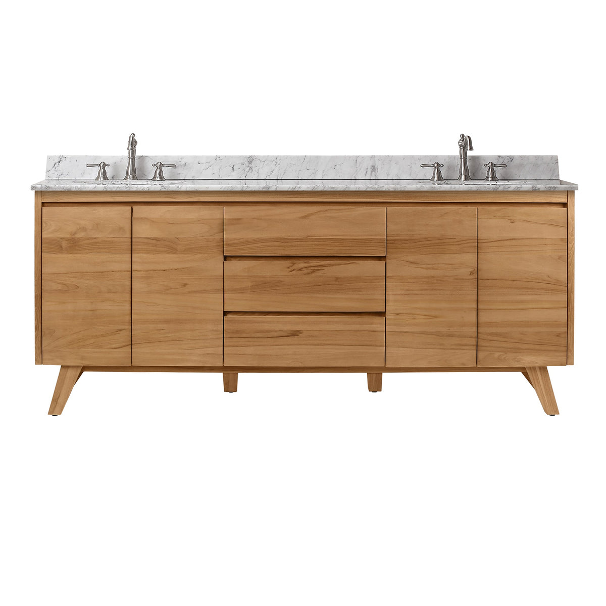 Avanity Coventry 72-in Gray Teak Bathroom Vanity Cabinet
