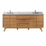Avanity Coventry 72-in Gray Teak Bathroom Vanity Cabinet