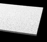 Armstrong Ceilings FISSURED 48-in x 24-in Mineral Fiber Drop Acoustic Ceiling Tiles, 12-Pack, 15/16-in Grid, White