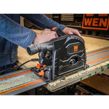 WEN 12 Amp 7-1/4 in. Variable Speed Plunge Cut Circular Track Saw (CT1274)