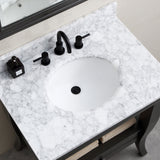 Avanity 18 in. Undermount Oval Vitreous China Bathroom Sink in White