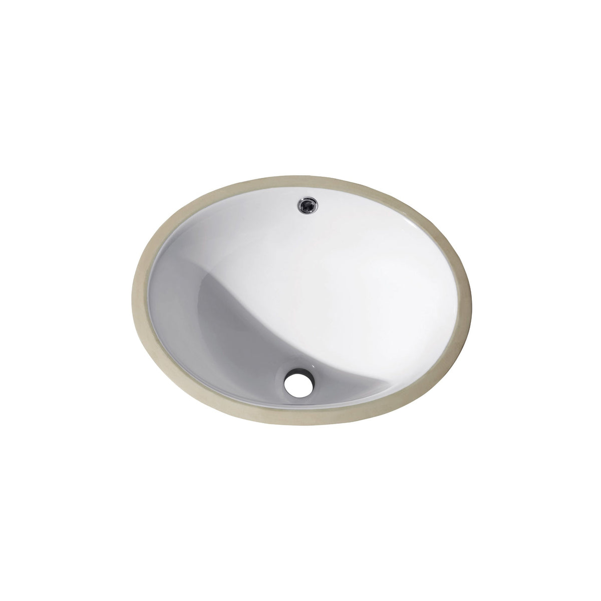 Avanity 18 in. Undermount Oval Vitreous China Bathroom Sink in White