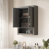 Vanity Art 24 in. W x 8 in. D x 33 in. H Bathroom Storage Wall Cabinet in Driftwood Gray