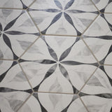 Classico Bardiglio Hex Flower 7 in. x 8 in. Porcelain Floor and Wall Tile (7.5 sq. ft./Case) - Super Arbor