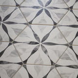 Classico Bardiglio Hex Flower 7 in. x 8 in. Porcelain Floor and Wall Tile (7.5 sq. ft./Case)