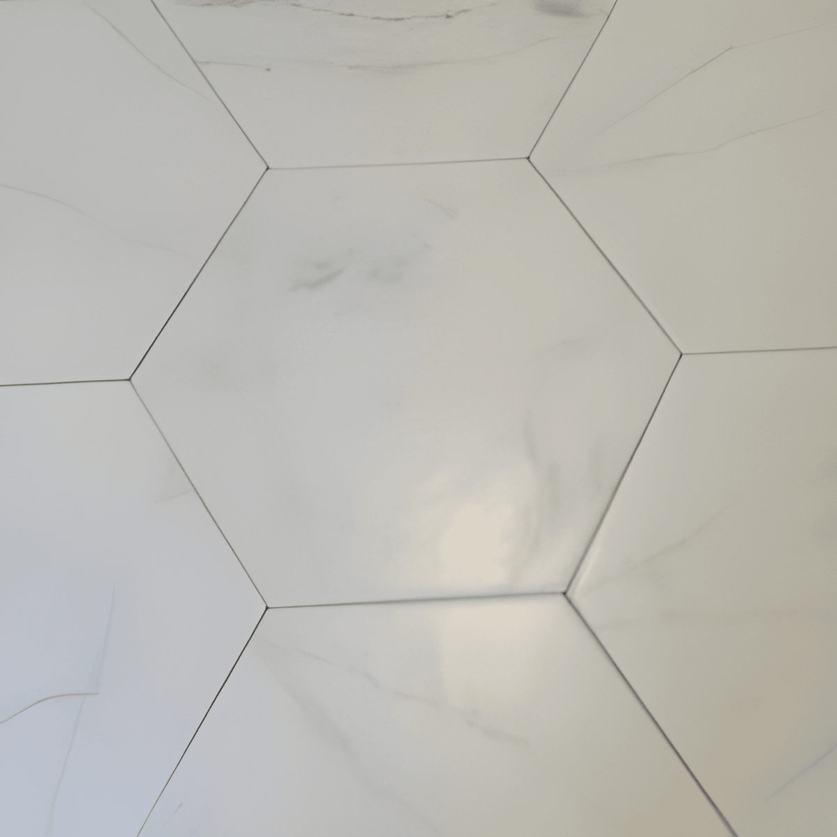 Classico Bardiglio Hex Flower 7 in. x 8 in. Porcelain Floor and Wall Tile (7.5 sq. ft./Case)