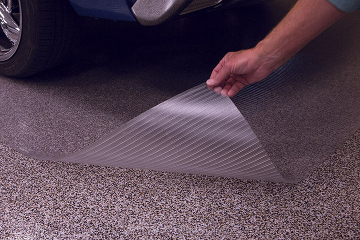 G-Floor Ribbed 8.5-ft x 22-ft Sandstone Roll-Out Garage Floor Mat