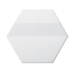 Emser Code White Hex/Wedge/Trapezoid Glazed Ceramic & Porcelain Wall Tile Collection – Multiple 4x9, 5x6, 6x7 Options
