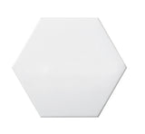 Emser Code White Hex/Wedge/Trapezoid Glazed Ceramic & Porcelain Wall Tile Collection – Multiple 4x9, 5x6, 6x7 Options