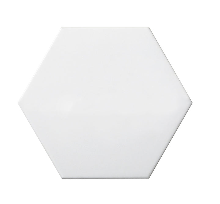 Emser Code White Hex/Wedge/Trapezoid Glazed Ceramic & Porcelain Wall Tile Collection – Multiple 4x9, 5x6, 6x7 Options