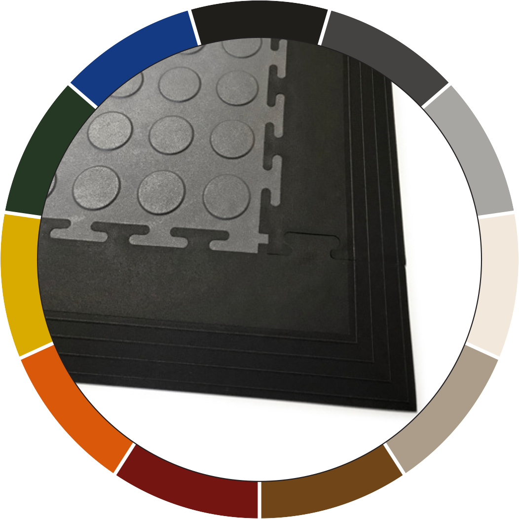 Perfection Floor Tile Dark Gray Garage Floor Edge Trim, 3 in W x 20.5 in L, 4-Pack