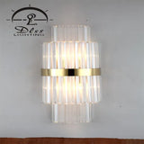 DLSS Lighting Creative Crystal Deluxe Wall Lamp for Villa Bedside Hotel Wall Lamp