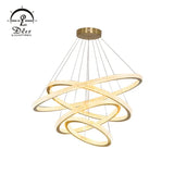 DLSS Lighting Co.,Ltd Creative Design Hotel Lobby Decoration Large Round Gold Pendant Lighting Lamp
