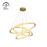 DLSS Lighting Co.,Ltd Creative Design Hotel Lobby Decoration Large Round Gold Pendant Lighting Lamp