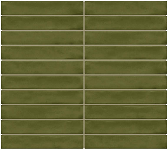 Daltile Artcrafted Fern 11-1/2 in. x 10 in. Glazed Ceramic Straight Joint Mosaic Tile (8.3 sq. ft./case)
