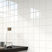 Daltile Semi-Gloss White 6 in. x 6 in. Ceramic Wall Tile (12.5 sq. ft. / case)