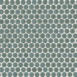 Bedrosians 360 Silver Sage 12-in x 12-in Matte Porcelain Penny Round Floor and Wall Tile (1-sq. ft/ Piece)