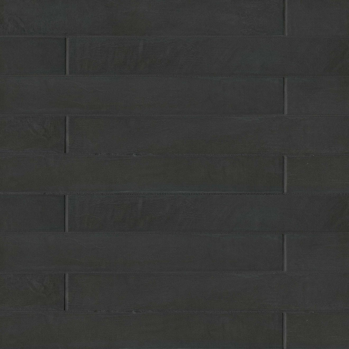 Bedrosians Allora Solid Black 3-in x 24-in Matte Porcelain Patterned Floor and Wall Tile (10.66-sq. ft/ Carton)