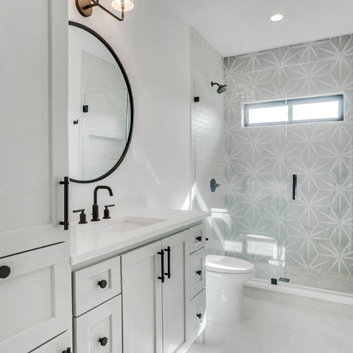 Bedrosians Makoto Shoji White 10-in x 11-in Matte Porcelain Floor and Wall Tile (10.76 sq. ft./Carton)