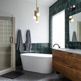 Cloe Rectangle Glossy Green 2 in. x 8 in. Ceramic Wall Tile (10.64 sq. ft./Case)