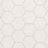 Hedron 4" x 5" Flat Hexagon Wall Tile in Fog (5.38 SqFt/Ctn)