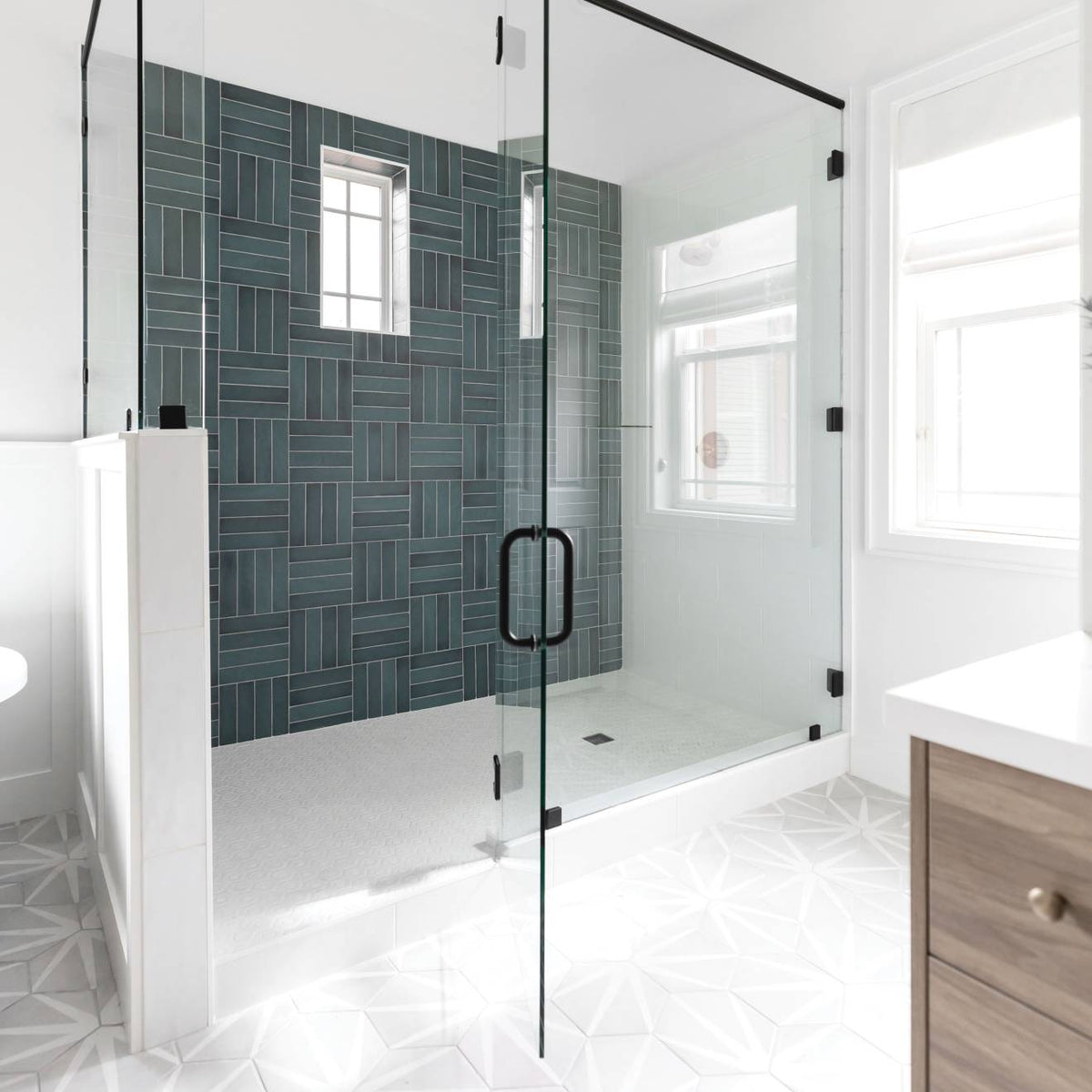 Allora 8.5" x 10" Hexagon Porcelain Decorative Tile in Stella (12.67 SqFt/Ctn)