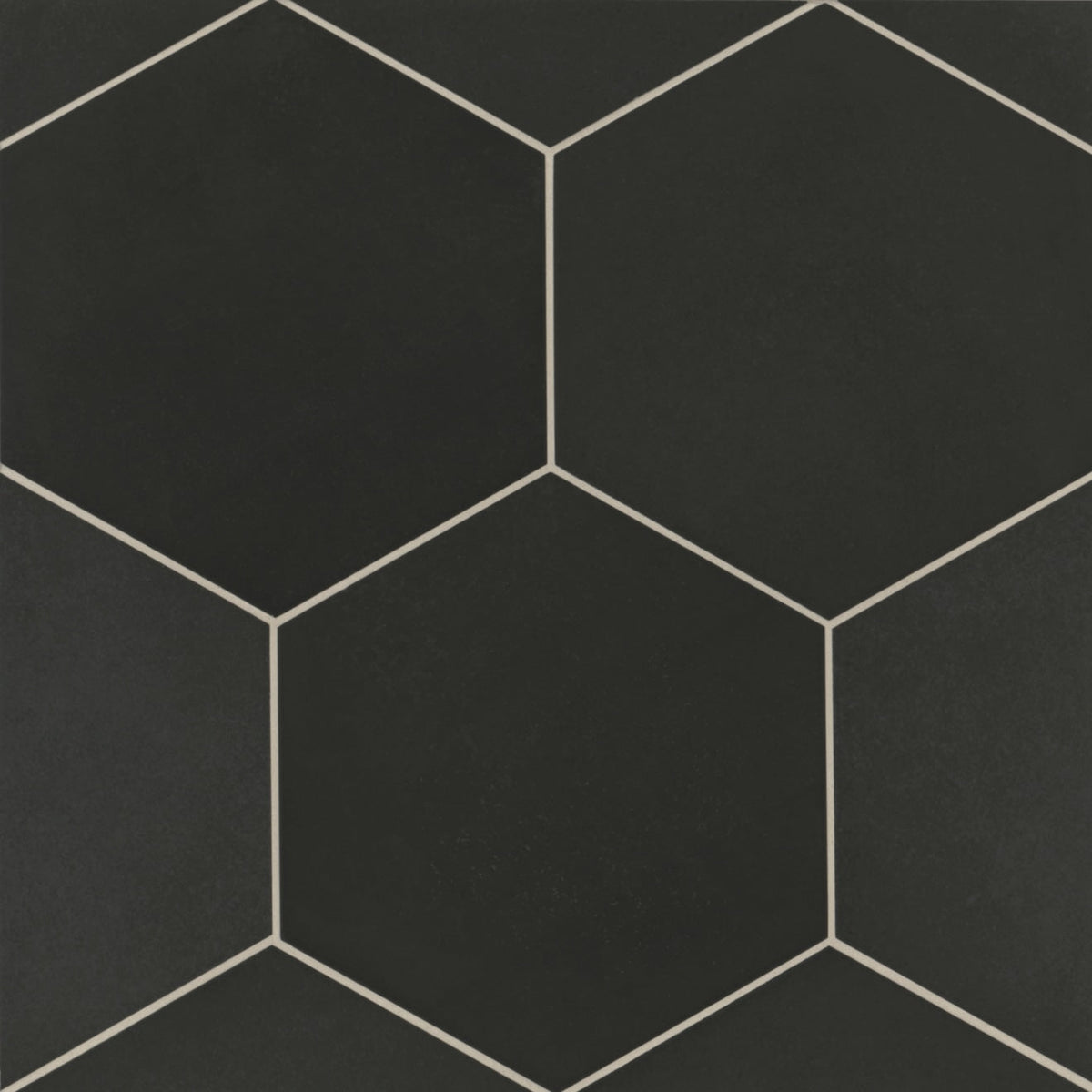Bedrosians Makoto Kuroi Black 10-in x 11-in Matte Porcelain Floor and Wall Tile (10.76-sq. ft/Carton)