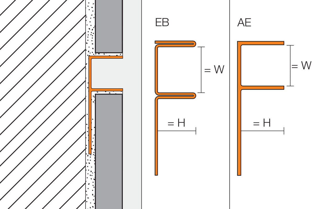 Schluter Systems DECO-SG 0.5-in W x 98.5-in L Satin Anodized Aluminum Shadow Gap Tile Edge Trim