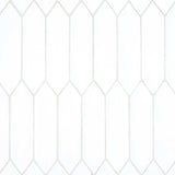 Bedrosians Reine 3" x 12" Matte White Picket Ceramic Wall Tile (6.9 Sq Ft per Carton)