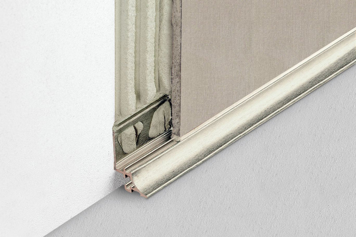 Schluter Systems DILEX-AHKA 0.313-in W x 98.5-in L Rustic Brown Textured Color-Coated Aluminum Tile Edge Trim