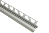 Schluter Systems DILEX-AHKA 0.563-in W x 1-in L Cream Textured Color-Coated Aluminum Tile Edge Trim