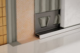 Schluter Systems DILEX-BWA 0.188-in W x 98.5-in L Stone Grey PVC Tile Edge Trim