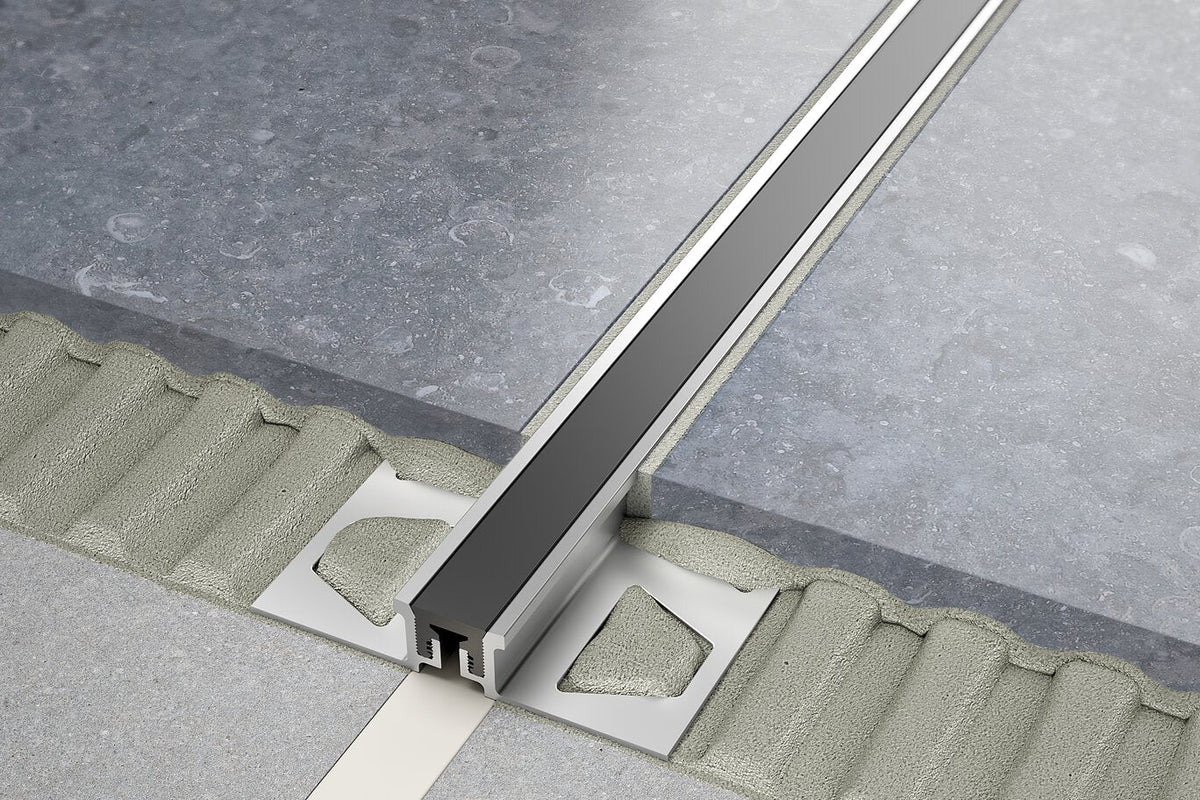 Schluter Systems DILEX-KSN 0.375-in W x 98.5-in L Cream Steel Tile Edge Trim