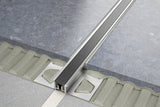 Schluter Systems DILEX-KSN 0.5-in W x 98.5-in L Grout Grey Steel Tile Edge Trim