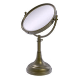 Allied Brass 8-in x 23.5-in Satin Chrome Double-Sided Magnifying Countertop Vanity Mirror